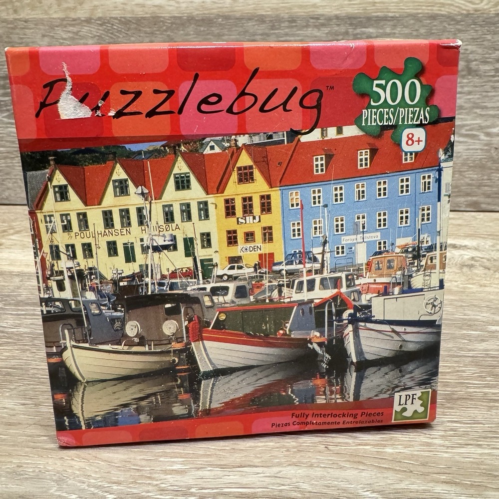 Puzzlebug Waterfront Colors Faroe Islands 500‎ Piece Jigsaw Puzzle NEW Sailboats